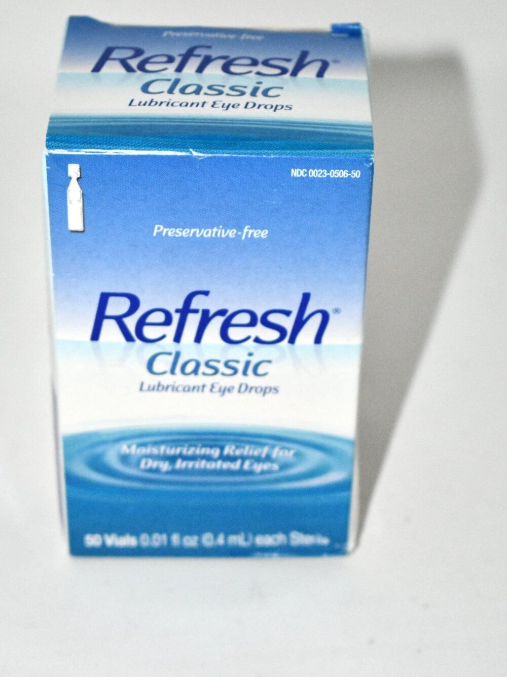 Refresh Classic Lubricant Eye Drops, 50 Single-Use Vials, Preservative-Free, NWT